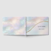 抽象芸術モダン虹色ゲストブック ゲストブック (全面)