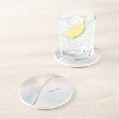 抽象芸術モダン虹色サンドストーンコースター コースター (側面)