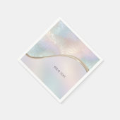 抽象芸術モダン虹色ナプキン スタンダードカクテルナプキン (角)