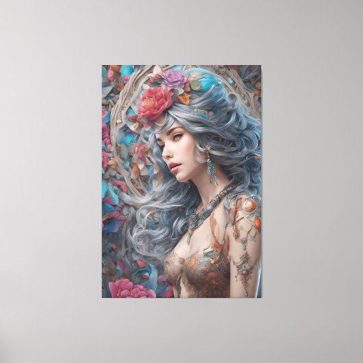 抽象芸術モダン術 キャンバスプリント (正面)