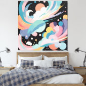 抽象芸術モダン術 キャンバスプリント (インサイチュ (寝室))