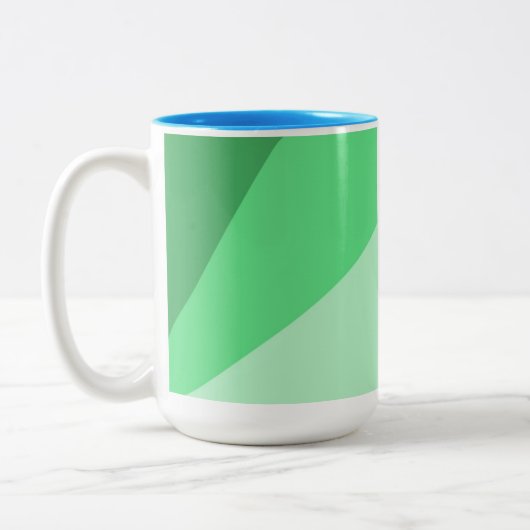 抽象芸術モダン術 ツートーンマグカップ (左)