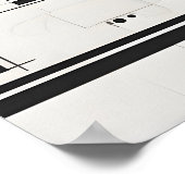 抽象芸術モダン術 ポスター (角)