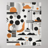 抽象芸術モダン術 ポスター (正面)