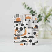 抽象芸術モダン術 ポストカード (スタンド正面)