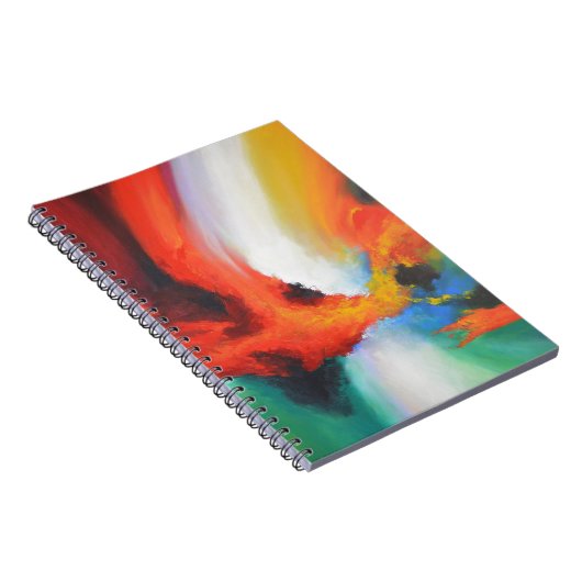 抽象芸術モダン表現主義アクリ絵画リック ノートブック (右側)