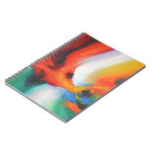 抽象芸術モダン表現主義アクリ絵画リック ノートブック (左側)