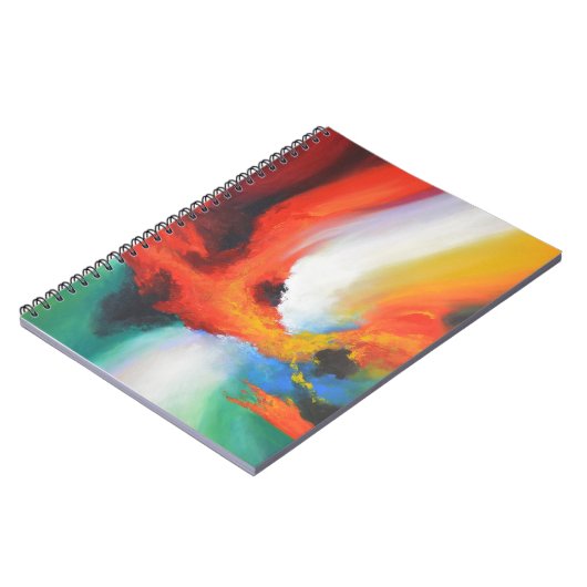 抽象芸術モダン表現主義アクリ絵画リック ノートブック (左側)