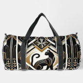 抽象芸術モダン装飾猫ダッフルバッグ ダッフルバッグ (裏面)