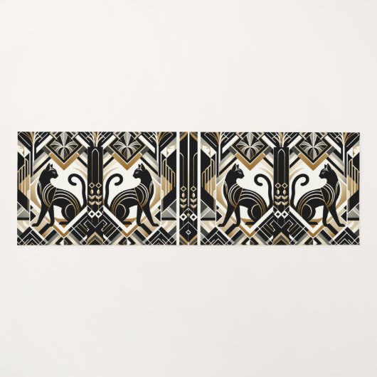 抽象芸術モダン装飾猫ヨガマット ヨガマット (正面(横))