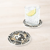 抽象芸術モダン装飾猫砂岩コースター コースター (側面)