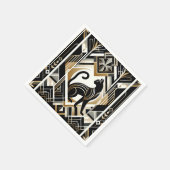 抽象芸術モダン装飾黒猫ナプキン スタンダードカクテルナプキン (角)