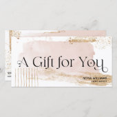 抽象芸術モダン証明書ギフトカード (正面/裏面)