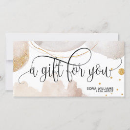 抽象芸術モダン証明書ギフトカード