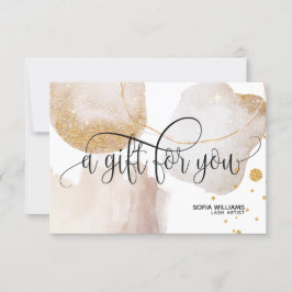 抽象芸術モダン証明書ギフトカード