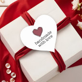 抽象芸術モダン赤いハート手作りラヴ引用文 ハートシール