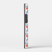 抽象芸術モダン赤と青の幾何学的パターン Case-Mate iPhoneケース (裏面 / 右)