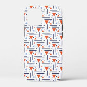 抽象芸術モダン赤と青の幾何学的パターン Case-Mate iPhoneケース (裏面)