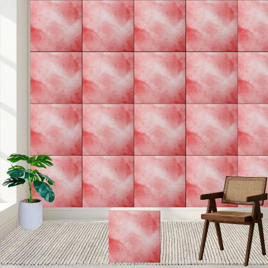 抽象芸術モダン赤水色セラミックタイル タイル