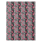 抽象芸術モダン赤葉いバラス テーブルクロス (正面)