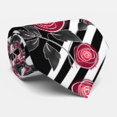 抽象芸術モダン赤葉いバラス ネクタイ (ロール)