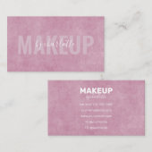 抽象芸術モダン赤面ピンクメイクアップアーティスト美しい 名刺 (正面/裏面)