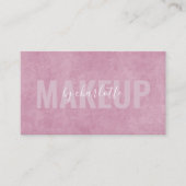 抽象芸術モダン赤面ピンクメイクアップアーティスト美しい 名刺 (正面)