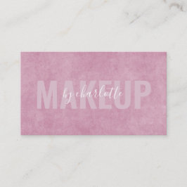 抽象芸術モダン赤面ピンクメイクアップアーティスト美しい 名刺