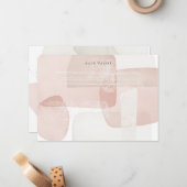 抽象芸術モダン赤面文房具ノートカード ノートカード (正面/裏面インサイチュ)