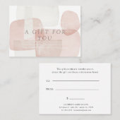 抽象芸術モダン赤面証書 名刺 (正面/裏面)