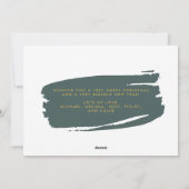 抽象芸術モダン金ゴールドとSage宗教写真 シーズンカード (裏面)