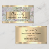 抽象芸術モダン金大理石銅枠 名刺 (正面/裏面)