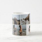 抽象芸術モダン錆5写真クリスマス休暇 コーヒーマグカップ (中央)