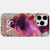 抽象芸術モダン電話ケース(イニシャルと名前) Case-Mate iPhoneケース (裏面 (横))