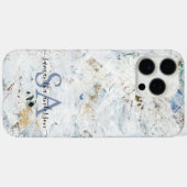 抽象芸術モダン電話ケース(イニシャルと名前) Case-Mate iPhoneケース (裏面 (横))