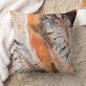 抽象芸術モダン霜降り瑪瑙パターンさびクリーム クッション (ブランケット)