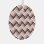 抽象芸術モダン3Dストライプシームレス ガラスオーナメント (正面右)