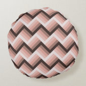 抽象芸術モダン3Dストライプシームレス ラウンドクッション (裏面)