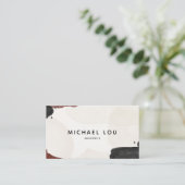 抽象芸術モダン·アーストーン·トレンディー·名刺 名刺 (スタンド正面)