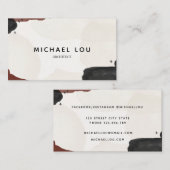 抽象芸術モダン·アーストーン·トレンディー·名刺 名刺 (正面/裏面)