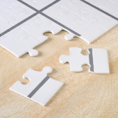 抽象芸術モダン,シンプル,線のパタミニマルーン・アート ジグソーパズル (側面)