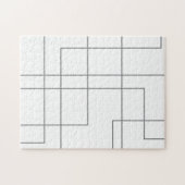 抽象芸術モダン,シンプル,線のパタミニマルーン・アート ジグソーパズル (横)