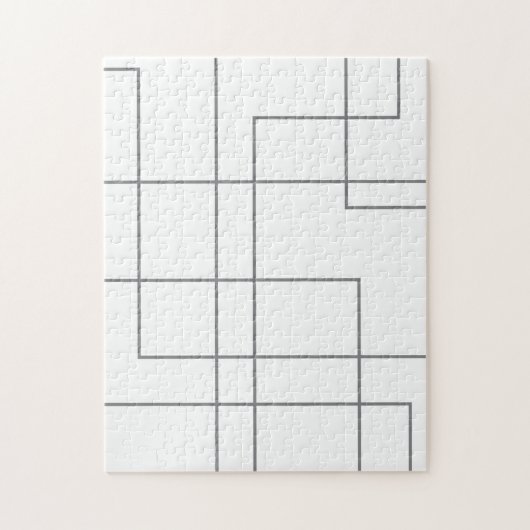 抽象芸術モダン,シンプル,線のパタミニマルーン・アート ジグソーパズル (縦)