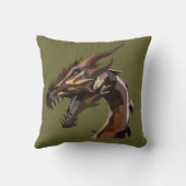 抽象芸術モダン・ドラゴン クッション (裏面)