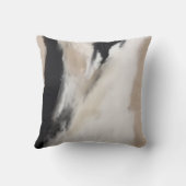 抽象芸術モダン・ブラック・タン クッション (裏面)