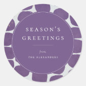 抽象芸術モディッシュパタークラシックンホリデイRound Stic ラウンドシール (正面)