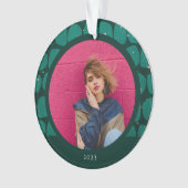 抽象芸術モディッシュ模様の写真 オーナメント (正面)