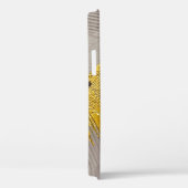 抽象芸術モノクロカラー，金ゴールドブラシストローク Case-Mate iPhoneケース (裏面 / 右)