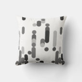 抽象芸術モノクロジオメトリパターン クッション (裏面)
