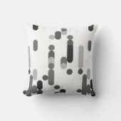 抽象芸術モノクロジオメトリパターン クッション (正面)